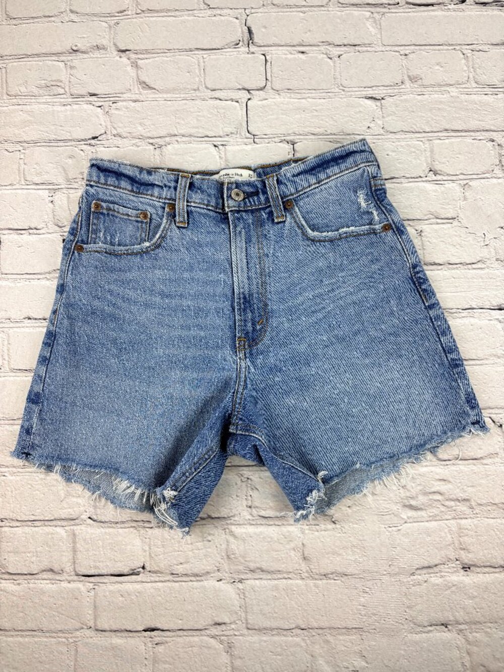 Abercrombie & Fitch Light Blue Jean Cutoff Shorts